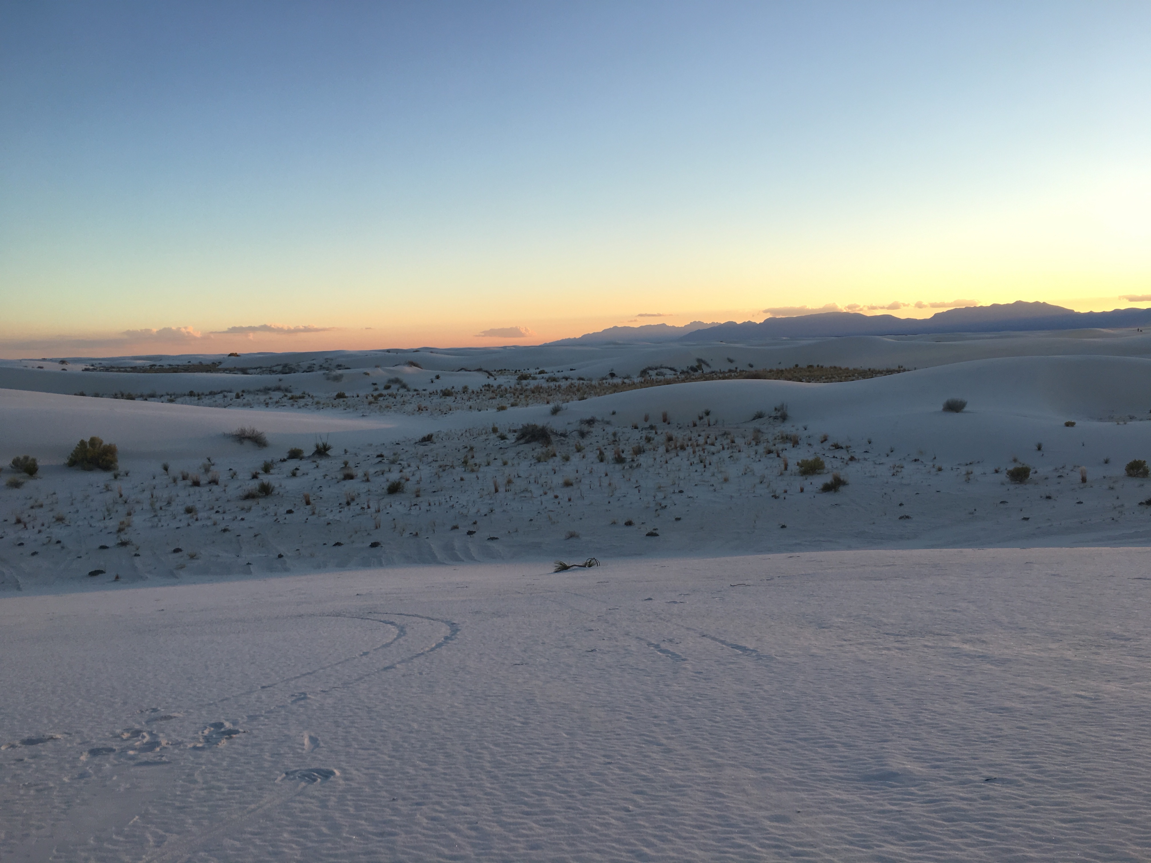 Watching the Sunset at White Sands National Monument