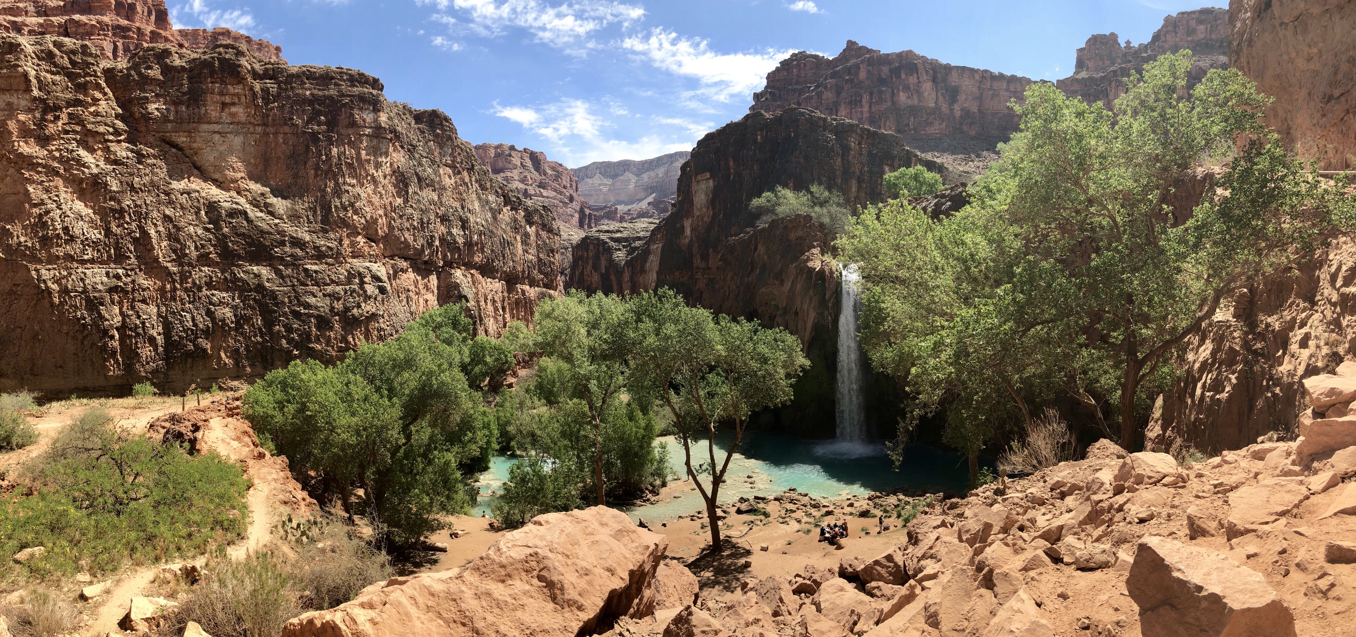 Hiking the Havasu Falls Trail to Havasu Falls Campground